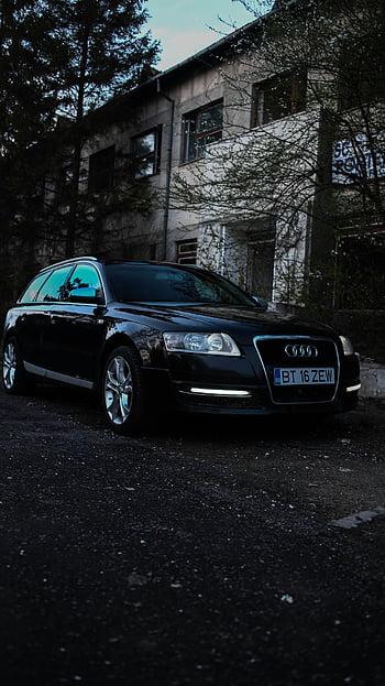Audi preto, coupe, estacionado, rua, ambiente urbano, design moderno, carro elegante, construção, design automotivo, carro preto, carro audi