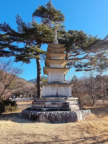 mountain, road, park, building, mount Seorak, seoraksan National Park