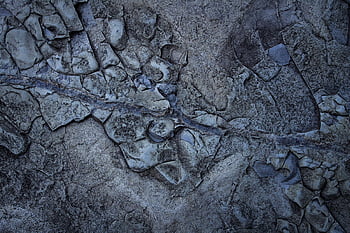 Forma šedá a modrá půda, Abstraktní povrch kamene, přirozené trhliny, textur, detailní pohled, textura kamene, abstraktní textura, přírodní kámen, kamenné vzory, šedý kámen, modrý kámen