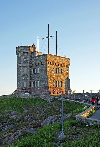 newfoundland, Svatý, Johnny, signál, kopec, věž, mezník, Kanada, skály, BIGUBB