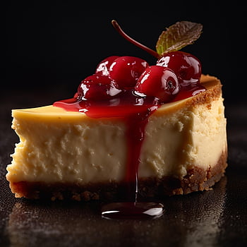 cheese Cake, dessert, food, cake, cheese, cherries, fruit, sweet, sugar, meal