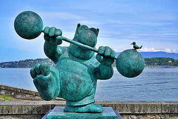 cat, nature, cool Backgrounds, bird, laptop Wallpaper, dumbbell, statue, comic, funny, anti-hero, windows Wallpaper