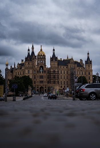 castle, phone Wallpaper, overcast, architecture, germany, hd Background, hd Wallpaper, schwerin, mecklenburg Western Pomerania
