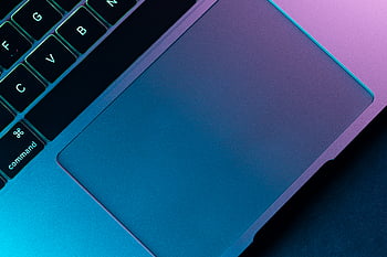 Mac, apel, laptop, komputer, lepas, kantor, keyboard, coding, futuristik, cahaya, penerangan