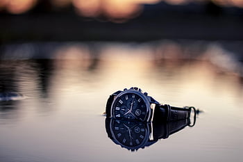 clock, nature, time, reflection, wet, reflections, hour, minute, second, water