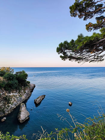 ธรรมชาติ, ทะเล, การท่องเที่ยว, การสำรวจ, มหาสมุทร, กลางแจ้ง, Ulcinj, มอนเตเนโก, พระอาทิตย์ตกดิน, ความสงบ, ทะเลหิน