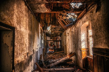 ruin, chaos, collapse, clutter, demolition, lost Places, abandoned Places, pforphoto, property, house, old