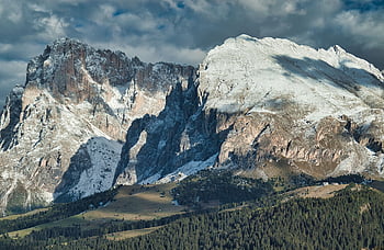 hora, Příroda, krajina, seiser alm, Jižní Tyrolsko, dolomity, alm, Itálie, sníh, hory, horské krajiny