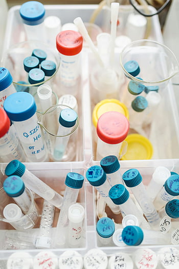 zkumavky, laboratoř, Nastavení výzkumu, označené testovací trubice, čepice, Vědecké vybavení, lékařský výzkum, Laboratorní nástroje, vědecký výzkum, Laboratorní potřeby, výzkumná laboratoř