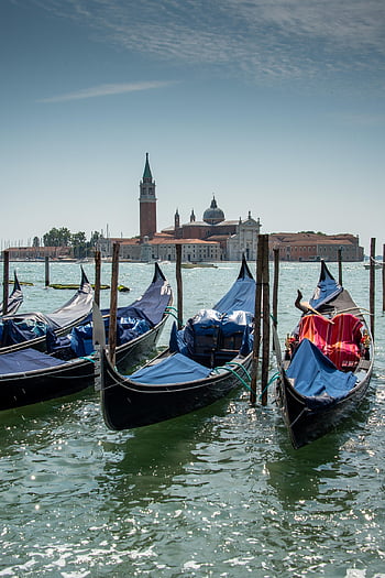 venice, italy, gondola, water, nature, canal, church, san Giorgio, maggiore