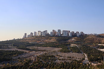 città, edifici, case, appartamenti, orizzonte