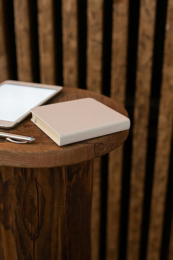notebook, pero, tableta, dřevěný stůl, minimalistické nastavení, krytý, poznámkový blok, pracovního prostoru, produktivita, lavice, technologie