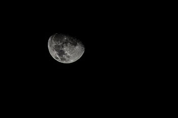 lune, lune gibbeuse, Détails lunaires, ciel de nuit, Superbe capture, ciel sombre, corps céleste, astronomie, surface lunaire, photographie de lune, photographie de nuit