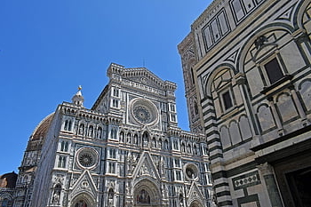 florence katedrála, středověký, kostel, cattedrale di santa maria del fiore, duomo di firenze, architektura, fasáda, římský katolík, křesťanství, náboženství, firenze