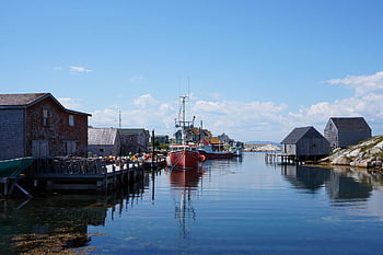 peggy's Cove, coast, boats, fishing, novascotia, nature, canada, atlantic, ocean, peggys, cove