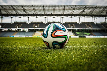 Fußball, grünes Feld, mehrfarbig, Stadion, Sport, Gras, draussen, Spiel, Wettbewerb, Ball