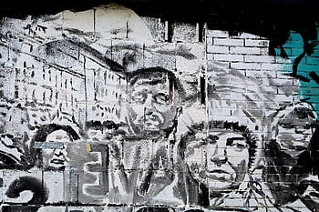 pouliční umění, graffiti, zeď, nástěnná malba, malba na zdi, portrét