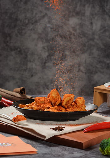 ไก่ทอด, พริก, อาหารจานด่วน, ครัว, อบเชย, ไก่งวง