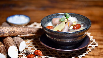 chinese Yam, soup, asian Cuisine, meal