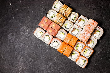 寿司、 食事、 フード、 日本人、 刺身、 ランチ、 皿、 魚、 ご飯、 サーモン、 ツナ