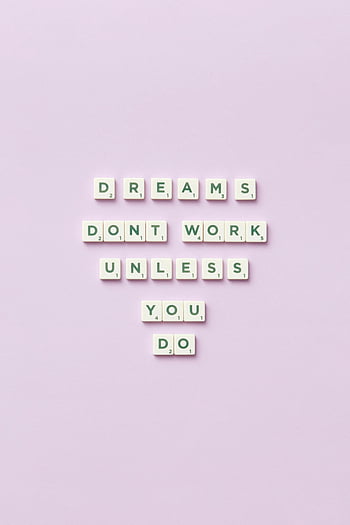 motivační fráze, fialové pozadí, Inspirativní zpráva, scrabble dlaždice, pastelově růžová, sny fungují, Pokud to neuděláte, motivační citát, inspirativní citát, pastelové pozadí, scrabble dopisy