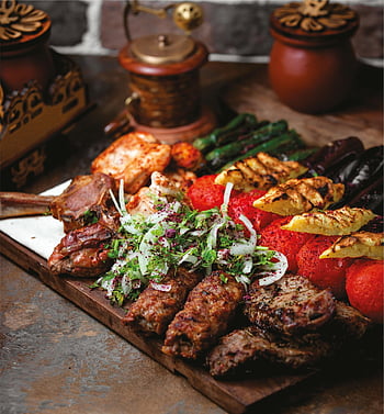 그릴을 섞습니다, 플래터, 케밥, 고기 케밥, 아랍 식량, 아시아 음식, 맛있는 음식