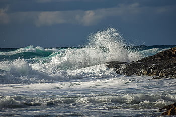 onde, spiaggia, natura, inverno, stagione, paesaggio, cielo, nuvole, orizzonte, paesaggio marino, mare