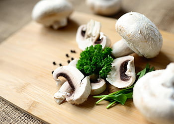 houby, jídlo, vegetariánský, výživa, drsný, jedlý, parsely, zelenina