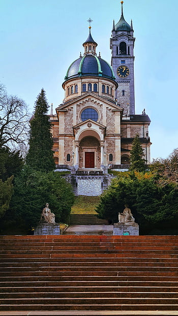 Kostel Enge, zurich, průčelí kostela, hodinová věž, Okres Enge, švýcarsko, krásný kostel, architektonické mezník, náboženské budovy, venkovní scénu, Švýcarská architektura