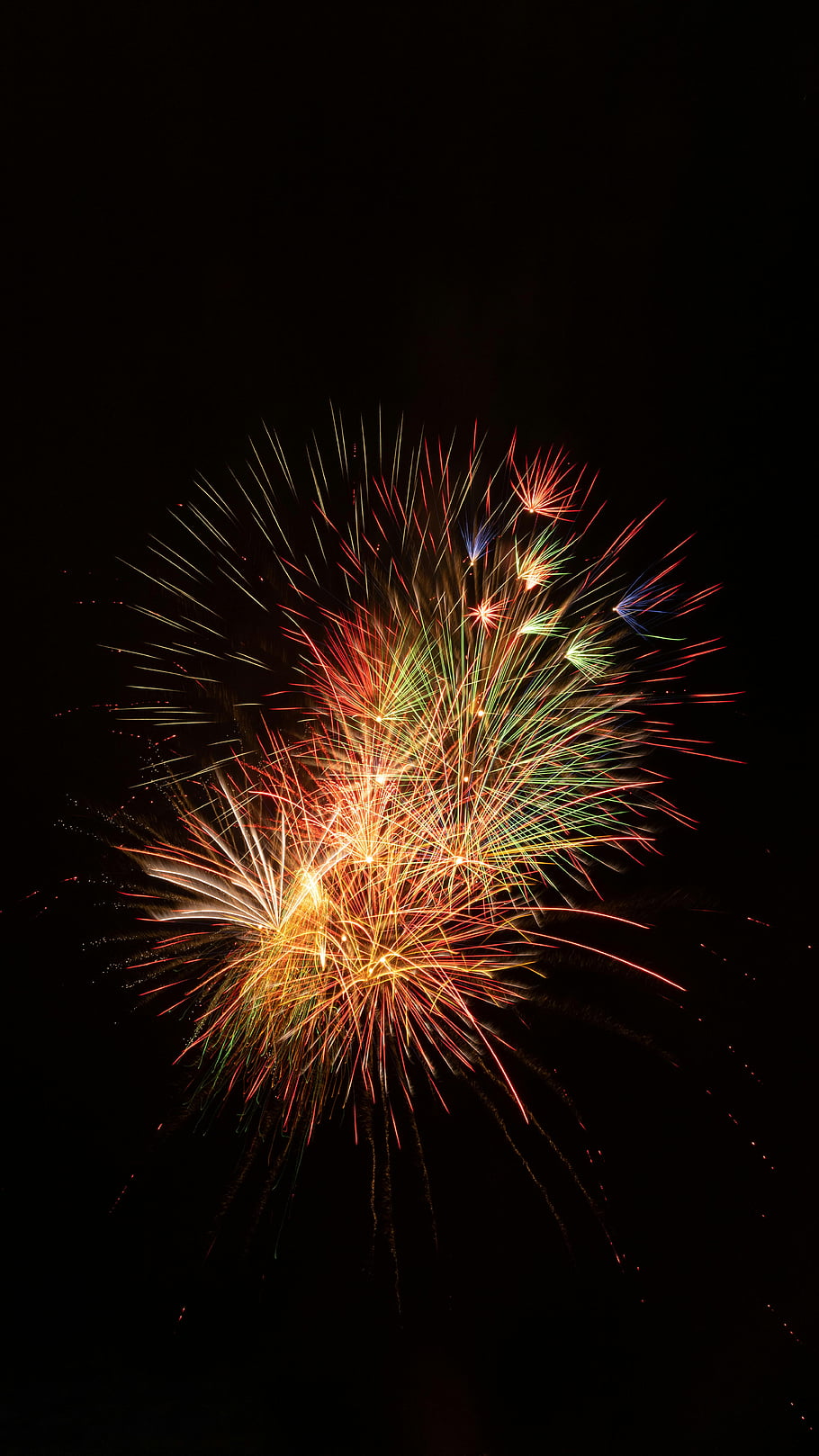 colorful fireworks, night sky, vibrant fireworks, celebration, dark night, fireworks display, night celebration, festive fireworks, sky fireworks, colorful celebration, night fireworks