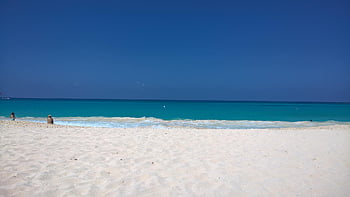 oceán, cancun, Mexiko, pláž, moře, letní, cestovat, voda, karibský, nebe, modrý