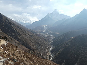 everest Base Camp Trek, nature, nepal, everest, himalaya, trekking, mountain, landscape, outdoors, trees, river