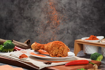 ไก่ทอด, พริก, อาหารจานด่วน, ครัว, อบเชย, ไก่งวง