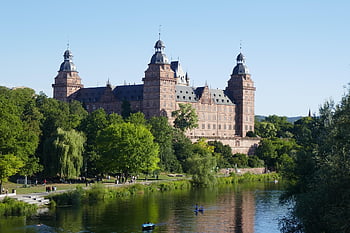 aschaffenburg, hrad, bavaria, hlavní