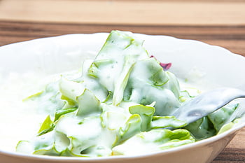 salad, leaves, lettuce, bowl, vegetables, vegetarian, healthy, table, wooden, food, raw