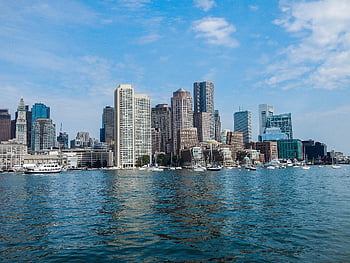 boston, boston harbour, massachusetts, Cityscape, kota, bangunan, kaki langit, Amerika Serikat, indah, pusat kota, teluk