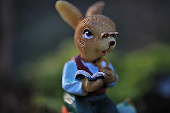 easter Bunny, deco, read, glasses, spring, forest, figure, easter, easter Festival, decoration, nature