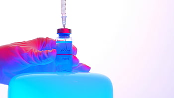 vaccine, syringe, vial, healthcare, vaccination, close-up, medical, injection, virus, gloves, blue