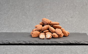 almond Kernels, nuts, plate, almond Nuts, bake, cook, dessert, snack, healthy, yummy, crispy