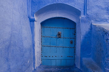 pintu, pintu gerbang, gerbang, jalan masuk, Arsitektur, biru, dinding, mengakses, tua, kayu, batu
