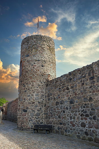 owl Tower, old, city Wall, templin, uckermark, architecture, historical, historic Center, middle Ages, stone Wall, wall
