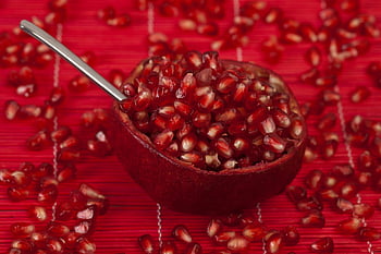 ovoce, granátové jablko, organický, zdravý, vitamín, živiny, semena granátového jablka, obilí