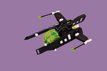 Lego, space, starfighter, Vic Viper, November, 2024, MOC, aerial, antagonist, evil, back