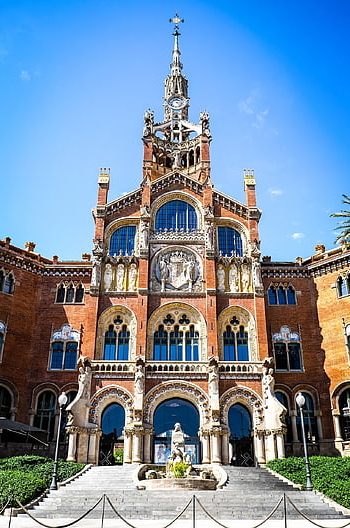 hospital De Sant Pau Barcelona, barcelona, spain, architecture, city, building, catalonia, urban, cityscape, heaven, european