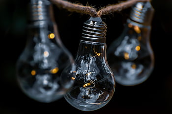 žárovka, světlo, elektřina, energie, inovace, osvětlení, dekorativní, zblízka, moderní