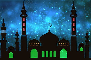 eid mubarak, kareem, τζαμί, σιλουέτα, Ισλάμ, ισλαμικό, μουσουλμάνος, θρησκεία, λατρεία, mubarak, Ραμαζάνι