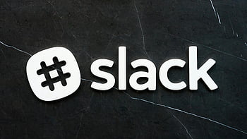 Slak logo, hashtag symbol, Digital kommunikation, Mørk struktureret baggrund, tæt på, Slak brand, Kommunikationsværktøj, forretningssoftware, Holdsamarbejde, Online arbejdsområde, Teknisk logo