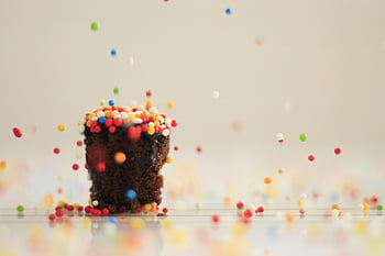 cake, sprinkles, pastry, candies, sweet, baked, food, happy Birthday, dessert, snack, birthday