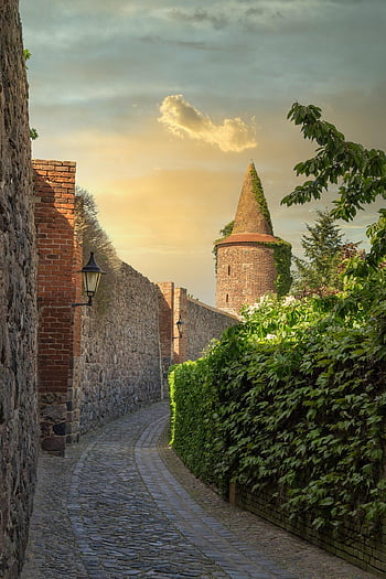 powder Tower, old, city Wall, templin, uckermark, architecture, historical, historic Center, middle Ages, stone Wall, wall