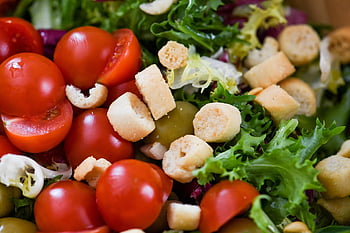 eat, salat, salad, essen, vegetables, green, fresh, nutrition, vegetarian, tomatoes, food